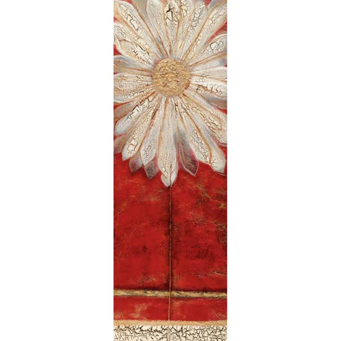 Flower Power I White Modern Wood Framed Art Print by Darlington, Kerry