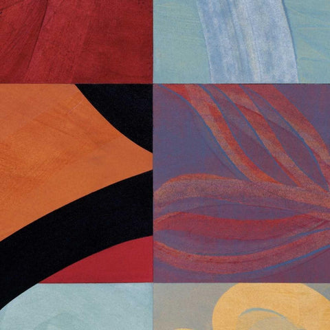 Synergistic Interchange II Black Modern Wood Framed Art Print with Double Matting by Emery, Leslie