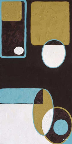 Effervescence II Black Ornate Wood Framed Art Print with Double Matting by St. Amant, Yvette