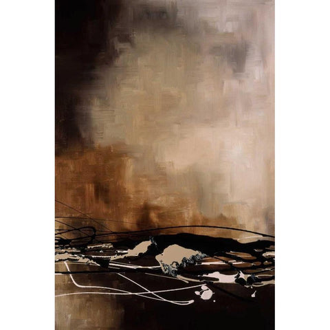Tobacco and Chocolate II Black Modern Wood Framed Art Print by Maitland, Laurie