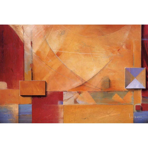 Poets Passage Black Modern Wood Framed Art Print with Double Matting by Li-Leger, Don