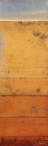 Promontory I White Modern Wood Framed Art Print with Double Matting by Li-Leger, Don