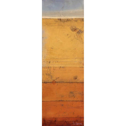 Promontory I Gold Ornate Wood Framed Art Print with Double Matting by Li-Leger, Don