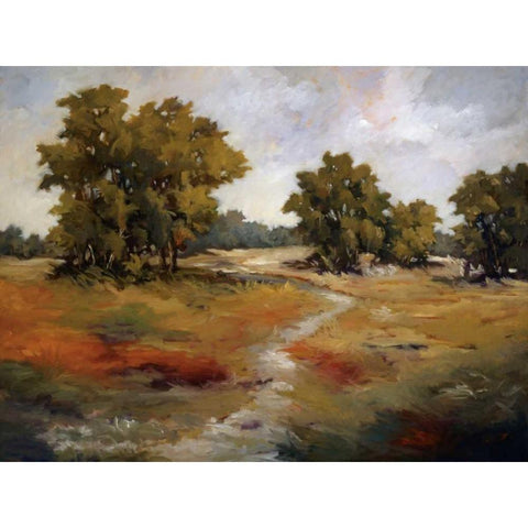 Peaceful Retreat II Black Modern Wood Framed Art Print by Baynes, Maija