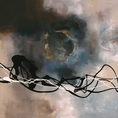 Watery Hollow II Black Modern Wood Framed Art Print by Maitland, Laurie