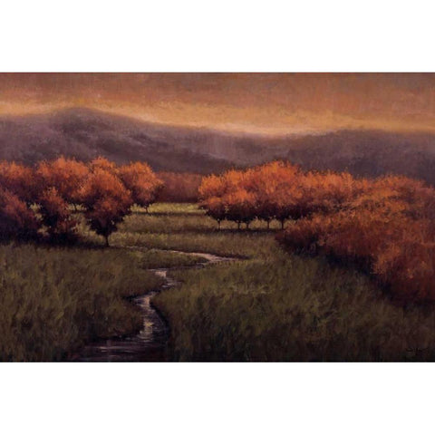 Morning Fescue White Modern Wood Framed Art Print by Winegar, Simon