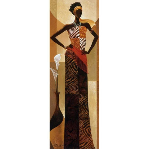 Amira Black Modern Wood Framed Art Print by Mallett, Keith