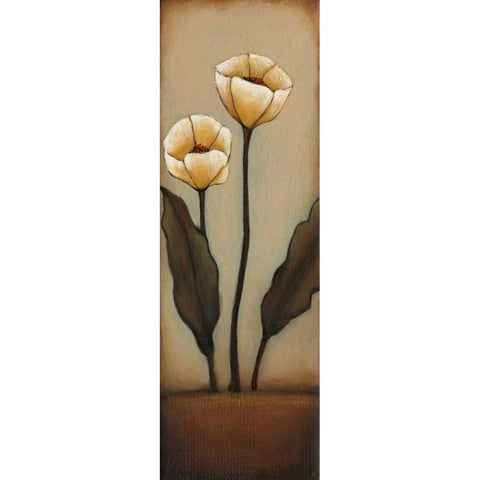 Jardin de Flores I Black Modern Wood Framed Art Print by Alves, Helena