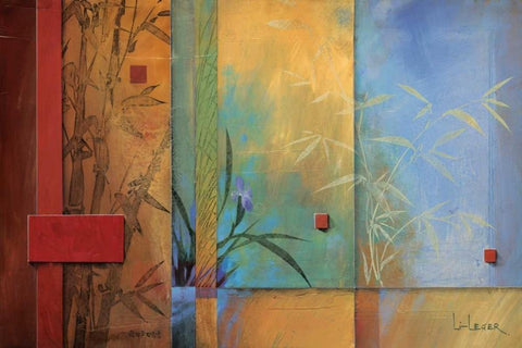 Spa Dreams Black Ornate Wood Framed Art Print with Double Matting by Li-Leger, Don