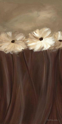 Daisy Bouquet Black Ornate Wood Framed Art Print with Double Matting by Parker, Karen Lorena