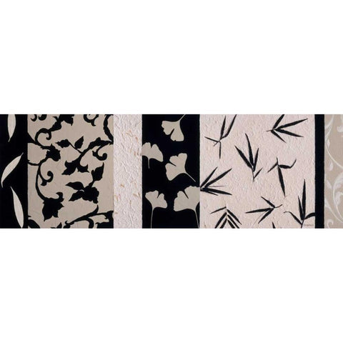 Pattern Play I Black Modern Wood Framed Art Print with Double Matting by Vindedzis, Rita