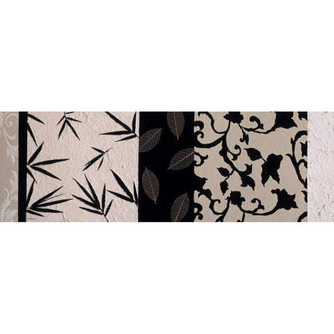 Pattern Play II Black Modern Wood Framed Art Print with Double Matting by Vindedzis, Rita