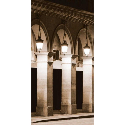 Paris Lights I - Arches I Gold Ornate Wood Framed Art Print with Double Matting by Maihara/Watt, Jeff/Boyce