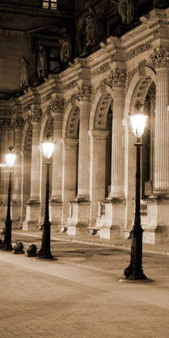 Paris Lights II - Arches II Black Ornate Wood Framed Art Print with Double Matting by Maihara/Watt, Jeff/Boyce