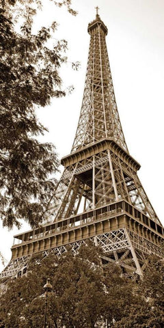 La Tour Eiffel I - Eiffel Tower I Black Ornate Wood Framed Art Print with Double Matting by Maihara/Watt, Jeff/Boyce
