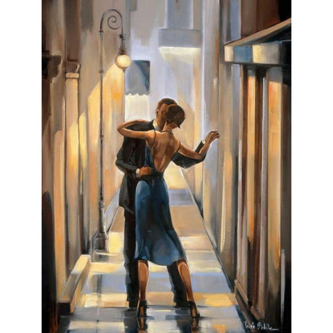 Reflections II Black Modern Wood Framed Art Print by Biddle, Trish