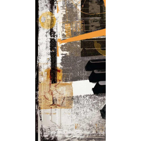 Notes Black Modern Wood Framed Art Print with Double Matting by NOAH