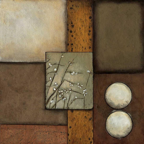 Pussy Willows I Gold Ornate Wood Framed Art Print with Double Matting by St.Germain, Patrick