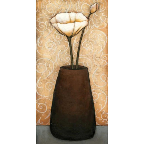 Mon Jardine II Gold Ornate Wood Framed Art Print with Double Matting by Alves, Helena