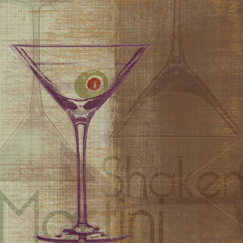 Shaken White Modern Wood Framed Art Print with Double Matting by Venter, Tandi