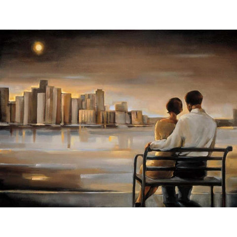 Reflections III Gold Ornate Wood Framed Art Print with Double Matting by Biddle, Trish