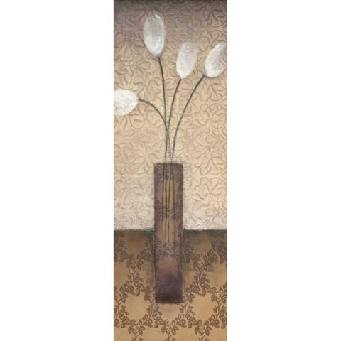 Opal Accent II White Modern Wood Framed Art Print by Eve