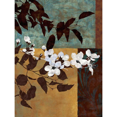 Spring Blossoms I Gold Ornate Wood Framed Art Print with Double Matting by Mallett, Keith