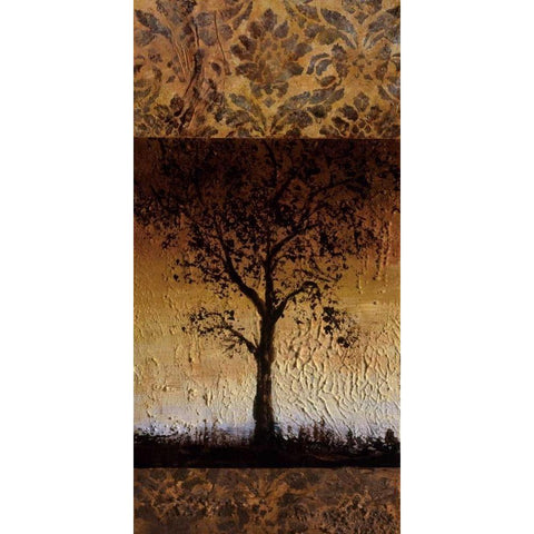 Oak Tree II White Modern Wood Framed Art Print by Kelly, Lynn