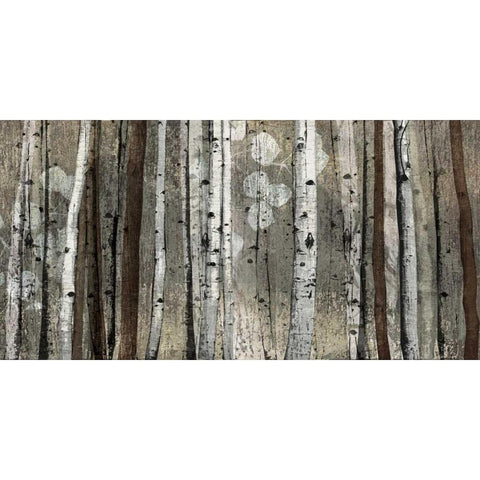 Silver Lining White Modern Wood Framed Art Print by Venter, Tandi