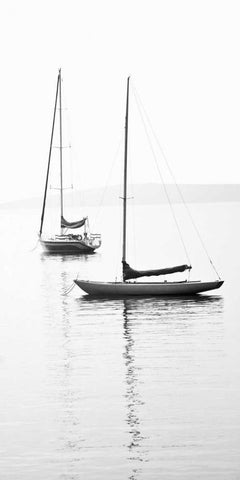 Still Waters II White Modern Wood Framed Art Print with Double Matting by Maihara/Watt, Jeff/Boyce