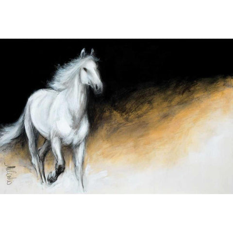 Light and Dark Black Modern Wood Framed Art Print with Double Matting by Katic, Milenko