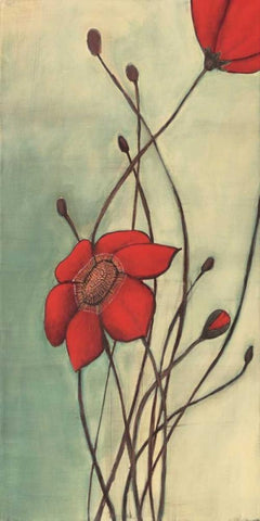 Beaute Rouge Black Ornate Wood Framed Art Print with Double Matting by Codo, Ella