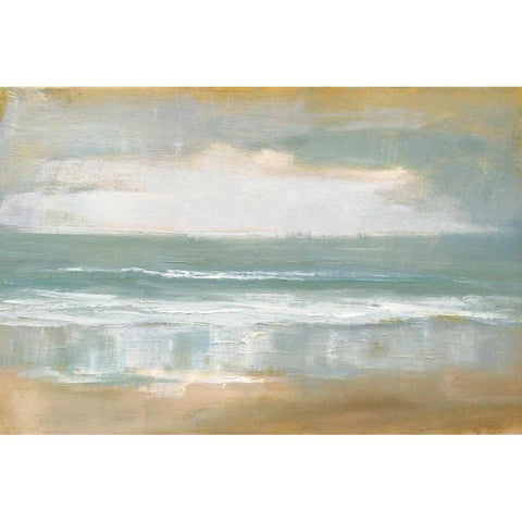 Shoreline Gold Ornate Wood Framed Art Print with Double Matting by Gold, Caroline
