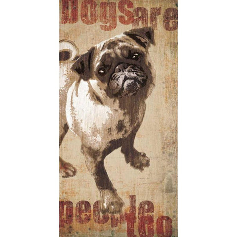 Lola White Modern Wood Framed Art Print by Venter, Tandi