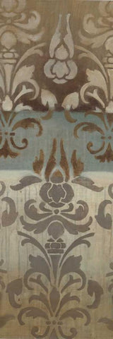 Brocade Inspirations II Black Ornate Wood Framed Art Print with Double Matting by Eve