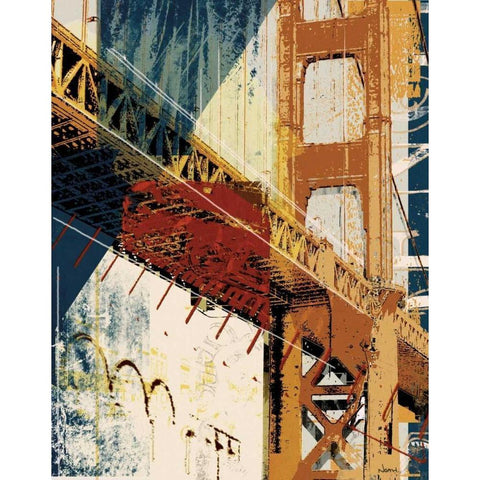 Into Manhattan I Gold Ornate Wood Framed Art Print with Double Matting by NOAH