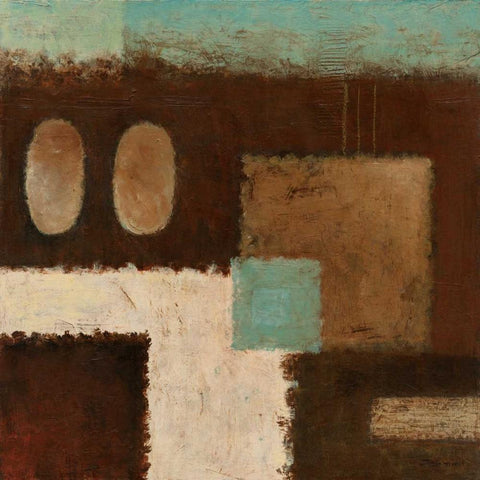 Connections on Impulse IV White Modern Wood Framed Art Print by Salemink-Roos, Ursula