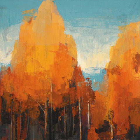 The Maples I Gold Ornate Wood Framed Art Print with Double Matting by Colbert , Peter