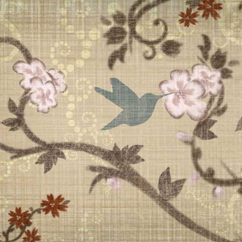 Songbird Black Modern Wood Framed Art Print with Double Matting by Venter, Tandi