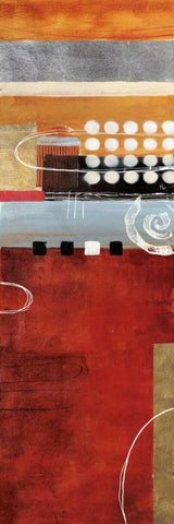 Ironia de Otono White Modern Wood Framed Art Print with Double Matting by Villarreal Santos, Nancy