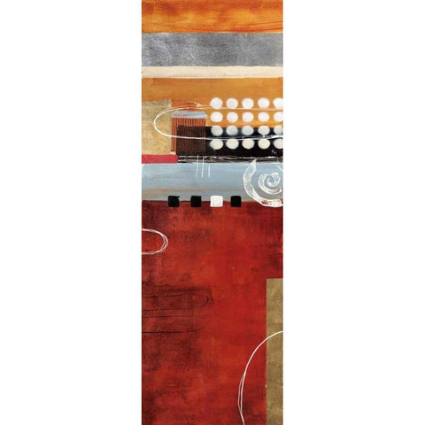 Ironia de Otono Black Modern Wood Framed Art Print by Villarreal Santos, Nancy