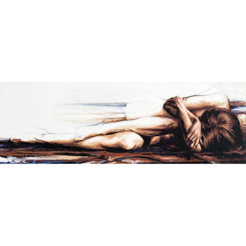 Essential Self Black Modern Wood Framed Art Print with Double Matting by De Villiers , Antoine