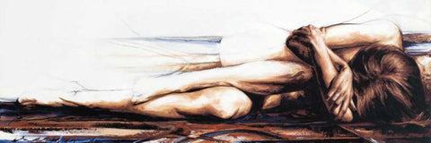 Essential Self White Modern Wood Framed Art Print with Double Matting by De Villiers , Antoine