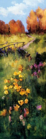 The Bridge White Modern Wood Framed Art Print with Double Matting by Birlington, Andrew