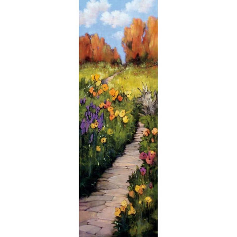 Path Beneath Your Feet Black Modern Wood Framed Art Print with Double Matting by Birlington, Andrew