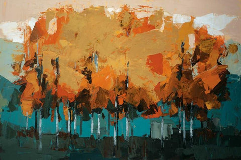 Stand On Slate White Modern Wood Framed Art Print with Double Matting by Colbert , Peter