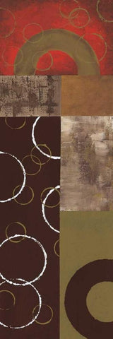 Mix n Match I White Modern Wood Framed Art Print with Double Matting by Kaminsky, Earl