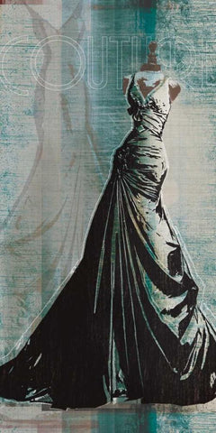 Tonight I White Modern Wood Framed Art Print with Double Matting by Venter, Tandi