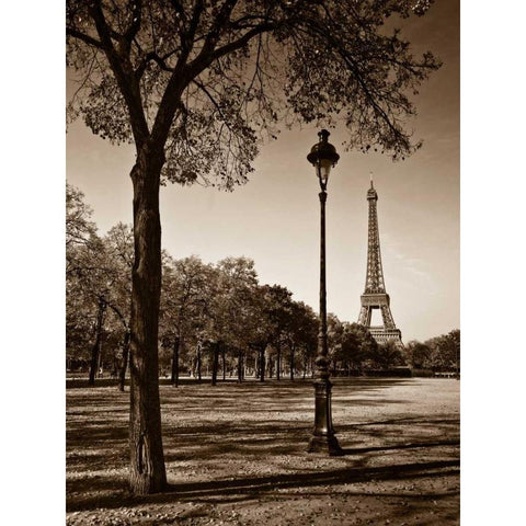 An Afternoon Stroll - Paris I Black Modern Wood Framed Art Print by Maihara, Jeff