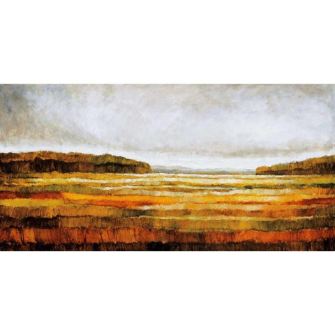 Latest Fall Black Modern Wood Framed Art Print with Double Matting by Burdy, Zenon